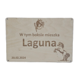 Szyld tabliczka 30x20 cm z grawerem